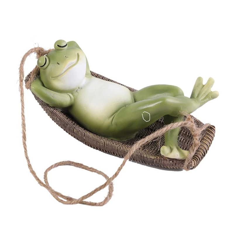 Новинка 2021 статуя лягушки из каучука подвесные садовые скульптуры декоративные