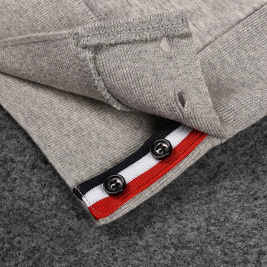 

2021 Fashion TB Thom Brand Autumn Winter Hoodies Clothing Cotton Jacket Men Women Sweatshirts O-Neck Slim Casual Sportswear Coat