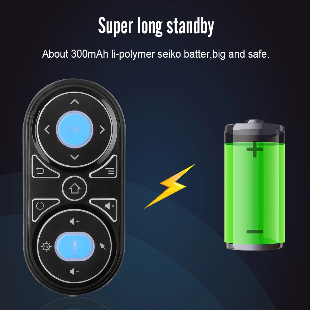 Воздушная мышь G11 с подсветкой голосовым управлением микрофоном и пультом