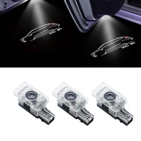 2pcs logo for 2008 2021 volvo xc60 led car door light projector ghost shadow light welcome light courtesy atmosphere light