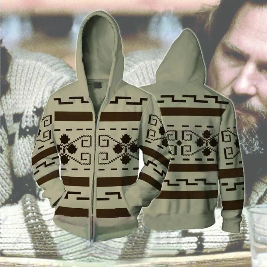 Толстовка для косплея Big Lebowski Свитшот Джеффа бриджса мужская и женская куртка на