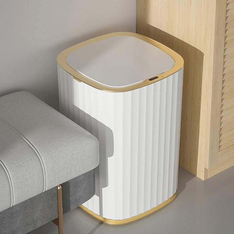 

Мусорная корзина с датчиком, большой емкости, для туалета, ванной, кухни, автоматическая индукция, водонепроницаемое ведро с крышкой