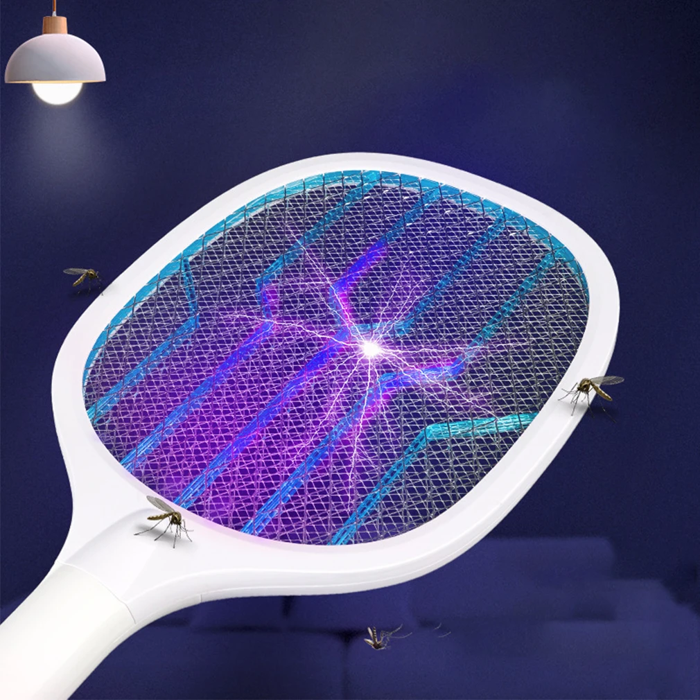 

The New Photocatalyst Mosquito Swatter Can Be USB Rechargeable, Light Sound Mosquito Killer Blue Light Electrical USB Charging