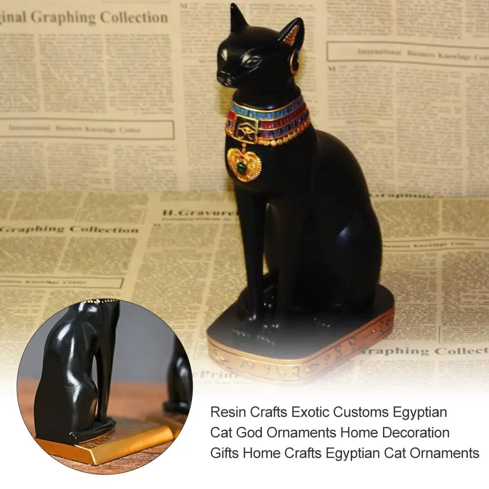 Статуя египетская богиня кошки статуя из смолы экзотическая таможенная