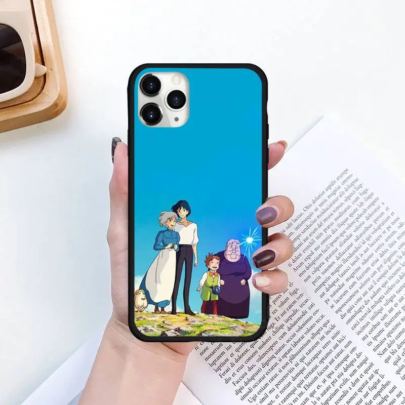 

Howls Moving Castle anime Phone Case for iPhone 11 12 pro XS MAX 8 7 6 6S Plus X 5S SE 2020 XR Luxury brand shell funda coque