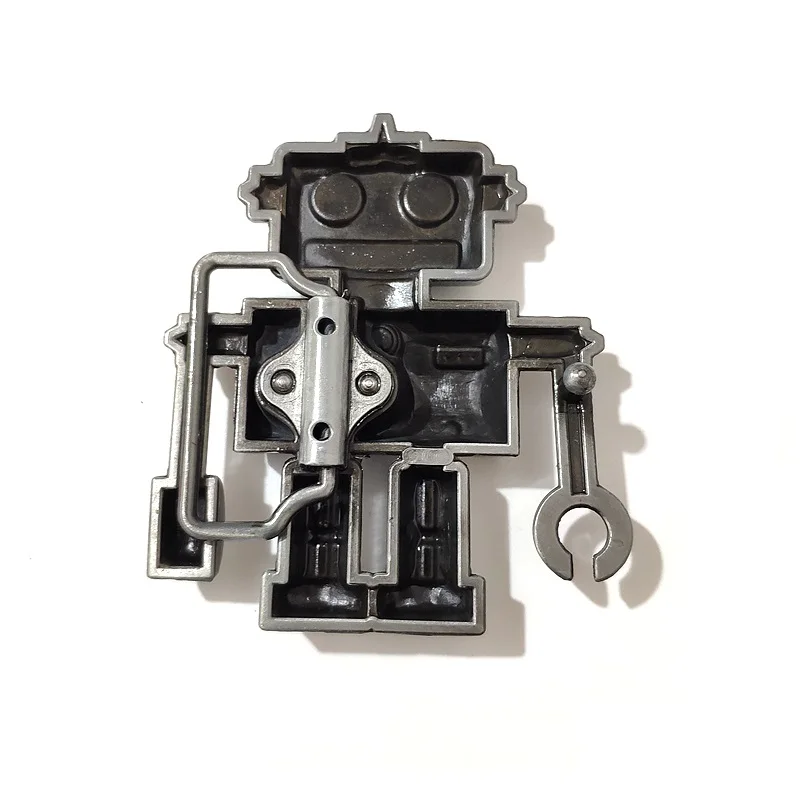 Пряжка для ремня в западном стиле с роботом Мужская крутая металлическая пряжка