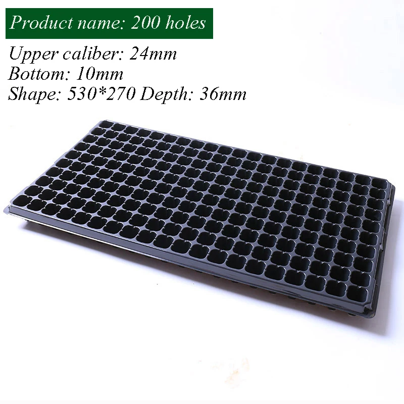 21/32/50/72/105/128/200 Holes Cells Seeding Tray Plastic Nursery Grow Box Seed Sowing Flats Garden Greenhouse Tools Plant Flower