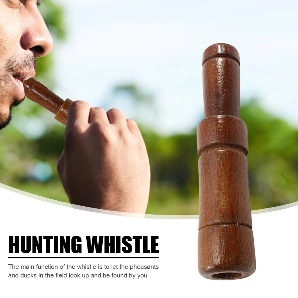 

Wooden Whistle Outdoor Hunting Decoy Imitate Mallard Pheasant Duck Call Whistle Travelling Easy Carrying Portable Parts