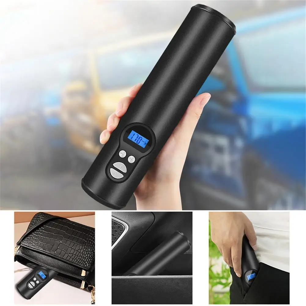 Electric Pump Wireless Car Inflatable 12V Portable Air Pumps Rechargeable Digital LCD Tire Inflator For Auto Emerg | Автомобили и