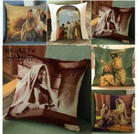 18 18jesus home pillow case throw pillowcase cotton linen printed pillow covers for office home