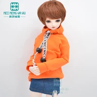 bjd doll clothes fits 40 45cm 14 msd gemxagadoll fashion letter band sweatshirt black white red orange