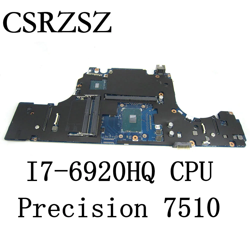 Материнская плата для ноутбука Dell Precision 15 7510 рабочая станция I7-6920HQ центральный