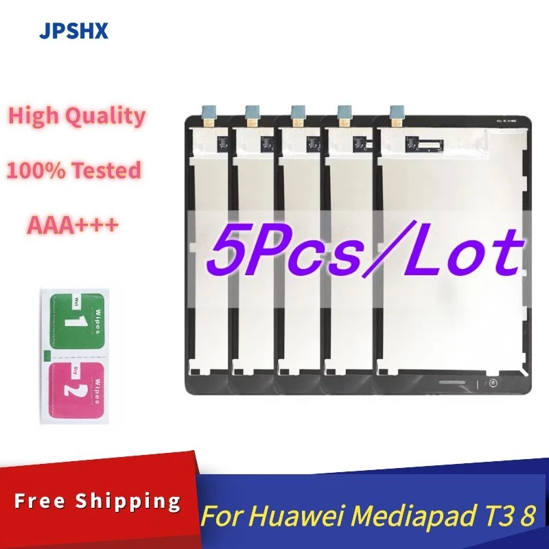 

5PCS 8.0'' LCD Panel For Huawei Mediapad T3 8 KOB-L09 KOB-W09 T3 LCD Display Touch Screen Digitizer Assembly Replacement Parts