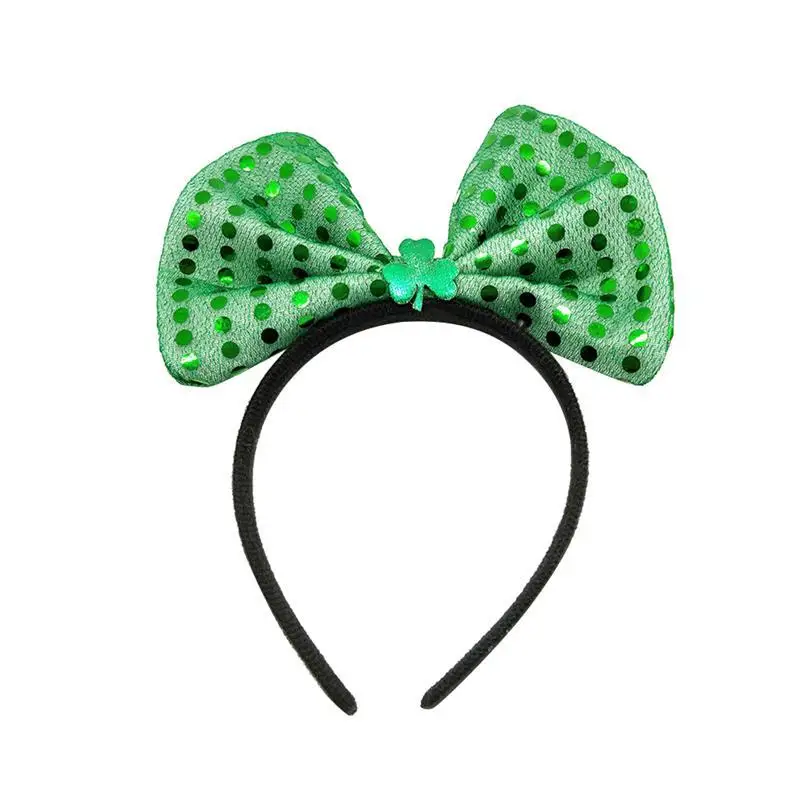 3 шт./компл. зеленые блестящие обручи для волос повязка на голову с бантом