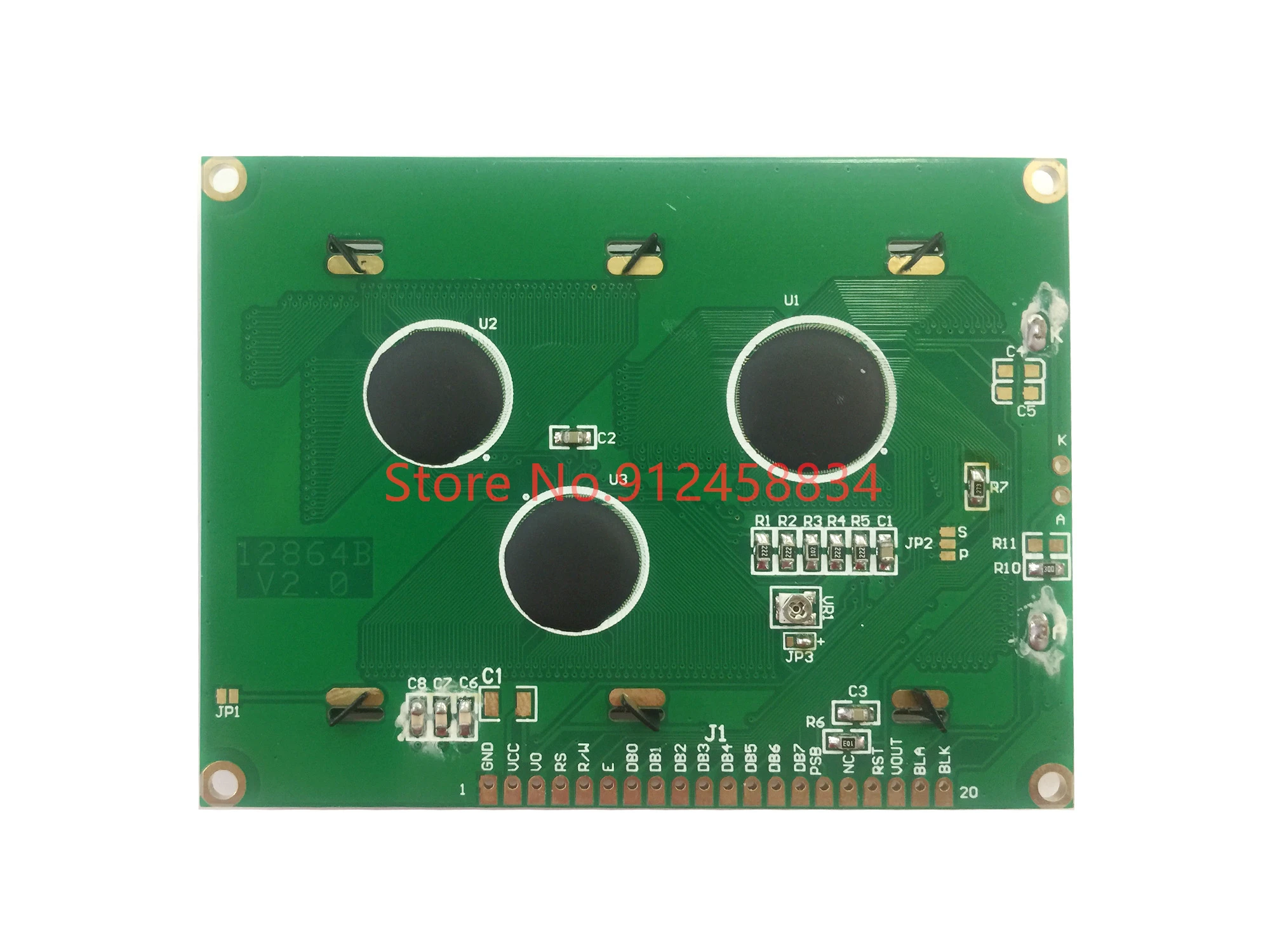 12864 ST7920 93x7 0 мм модуль ЖК-дисплея 3 В или 5 в SPI | Электронные компоненты и