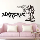 Граффити пользовательское имя парень Banksy на стену Стикеры персонализированные название улицы в стиле граффити; Зимние детские носки со звездами, в крапинку, в городских Наклейка на стену детской комнаты виниловые обои Декор