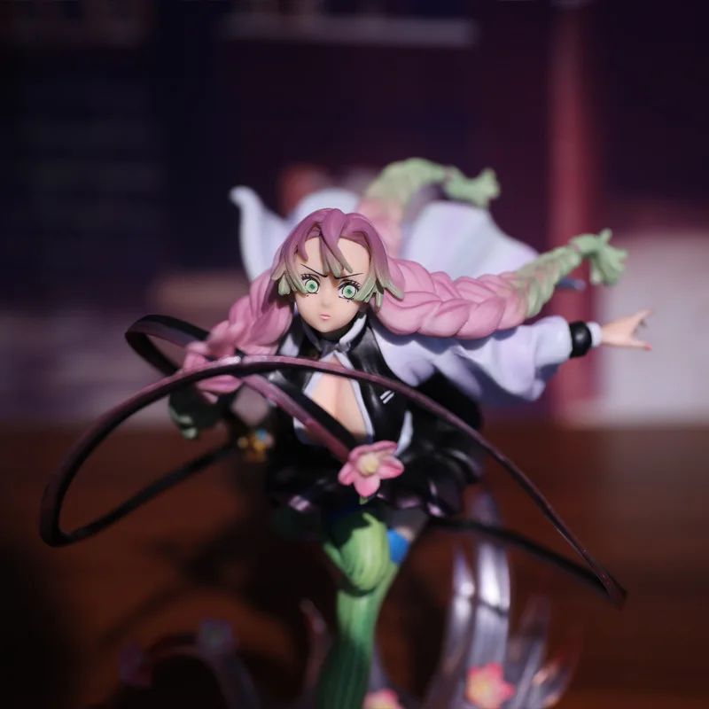 

21cm Demon Slayer Lianzhu Ganlu Temple Figure Cartoon Anime PVC Material Hand-made Anime 1/8 Character Collection Ornaments