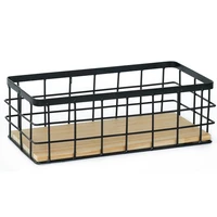 iron storage baskets wall mounted shelves removable wooden base storage cabinet baskets comfortable and practical storage basket