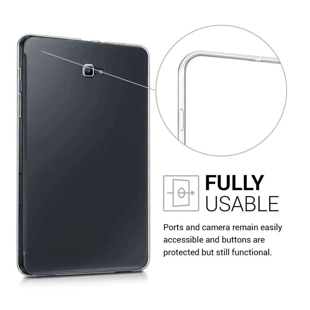 Прозрачный мягкий защитный чехол из ТПУ для Samsung Galaxy Tab A 10 1 дюйма SM T585 T580 2016