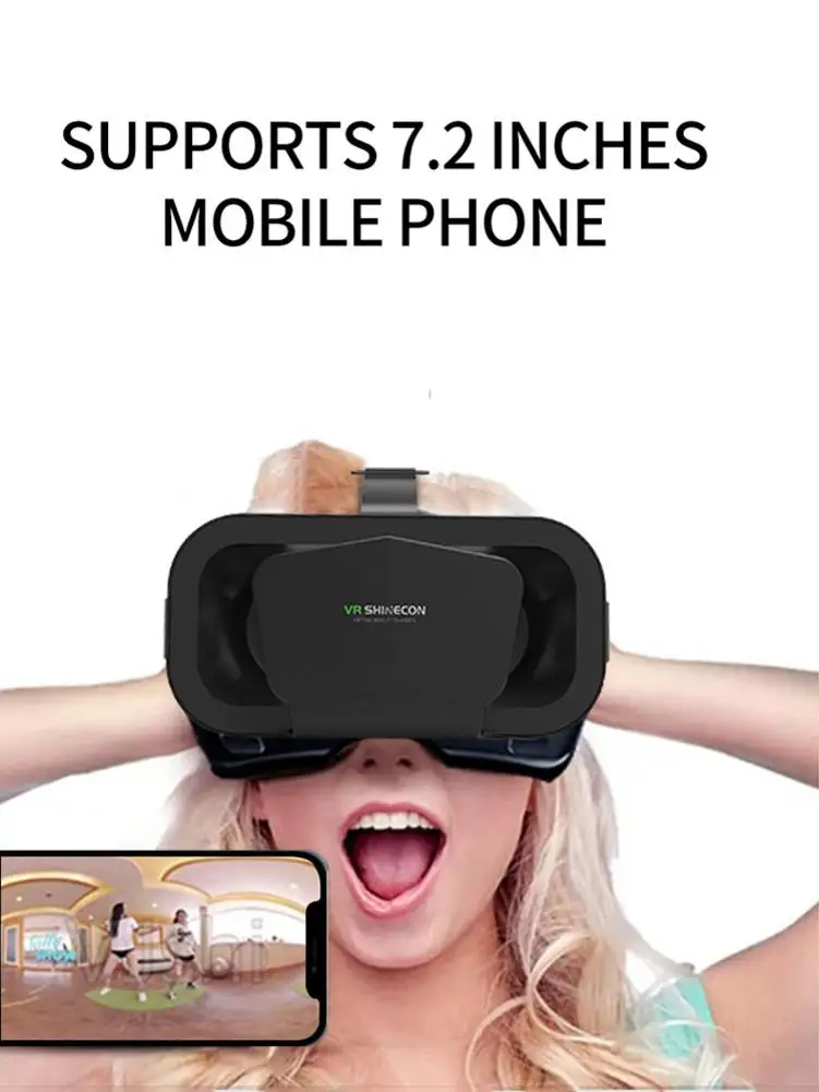 

VR-гарнитура Virtue реальные очки для фильмов видеоигр на голову 3D Виртуальная реальность Очки виртуальной реальности мобильный телефон Кино и...