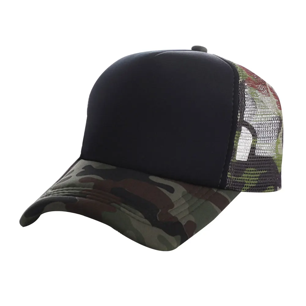 

Newly Men Hats Baseball Cap Camouflage Adjustable Unisex Baseball Hat Mesh Cap Sports Tennis Golf DO99