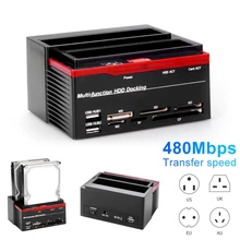 External SATA IDE HDD docking station 3.5-inch/2.5-inch hard drive card reader