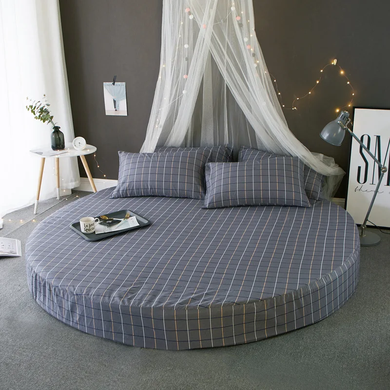 Чехол для матраса ADOREHOUSE с круглым принтом натяжная простыня раздельное