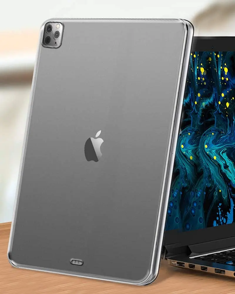 Чехол для iPad Pro 11 2020 мягкая кожа гибкий бампер прозрачный ТПУ Резиновая задняя