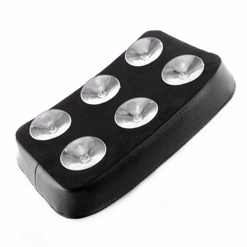 Черная прямоугольная Подушка пассажирского сиденья 6 присосок для Harley Dyna Sportster 883