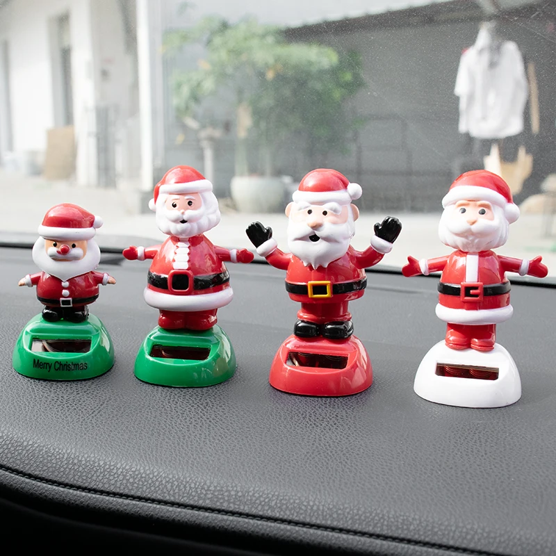 

Solar Power Shaking Toys Car Accessories for Auto Interior Dashboard Decoration Styling Christmas Gift Present Car Ornaments