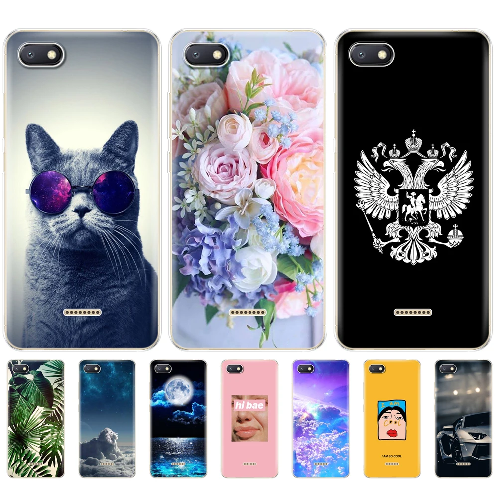 Силиконовый чехол для Xiaomi Redmi 6a чехол-бампер с полной защитой мягкий телефона из