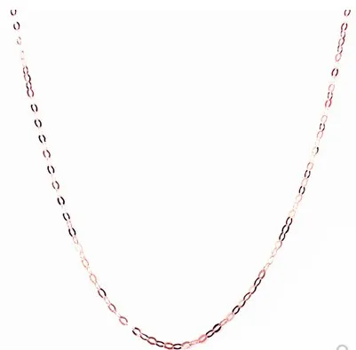 

14K Gold Chain Necklace O Shape Necklace For Women 585 Jewelry Rose Gold Necklaces 38-55cm