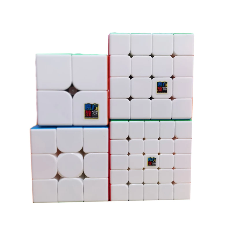 4pcs/set MoYu Cubing Classroom MeiLong Mini WCA 2x2x2 3x3x3 4x4x4 5x5x5 Speed Magic Cube Professional Antistress Puzzle Kid Toys