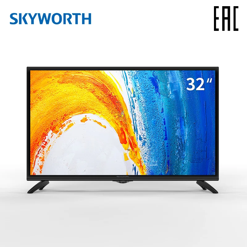 Телевизор LED светодиодный ТВ 32 дюйма Skyworth 32W4 HD TV