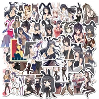 1050pcs japan anime sexy cartoon bunny girl stickers for snowboard laptop luggage fridge diy styling vinyl home decor stickers