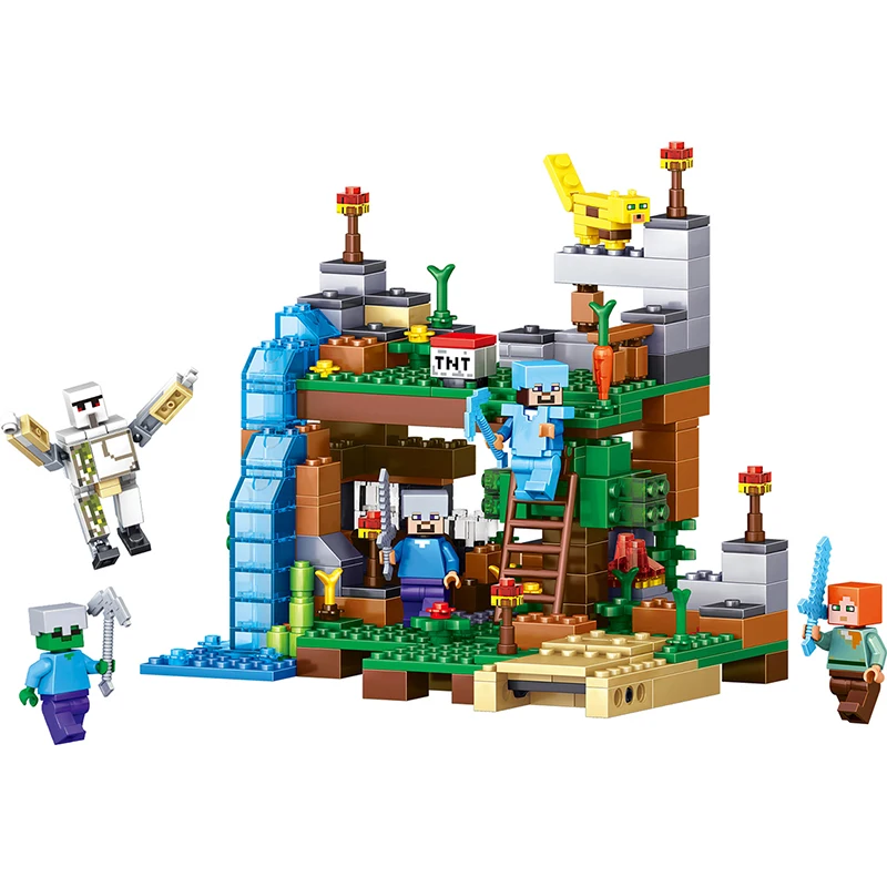 4 в 1 LegedMy World Tree House Строительные блоки Набор игрушек DIY Развивающие детские