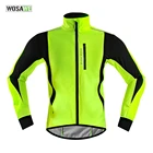 WOSAWE Зимняя Теплая Флисовая велосипедная куртка велосипедная MTB шоссейная велосипедная одежда ветрозащитная Водонепроницаемая Джерси с длинным рукавом