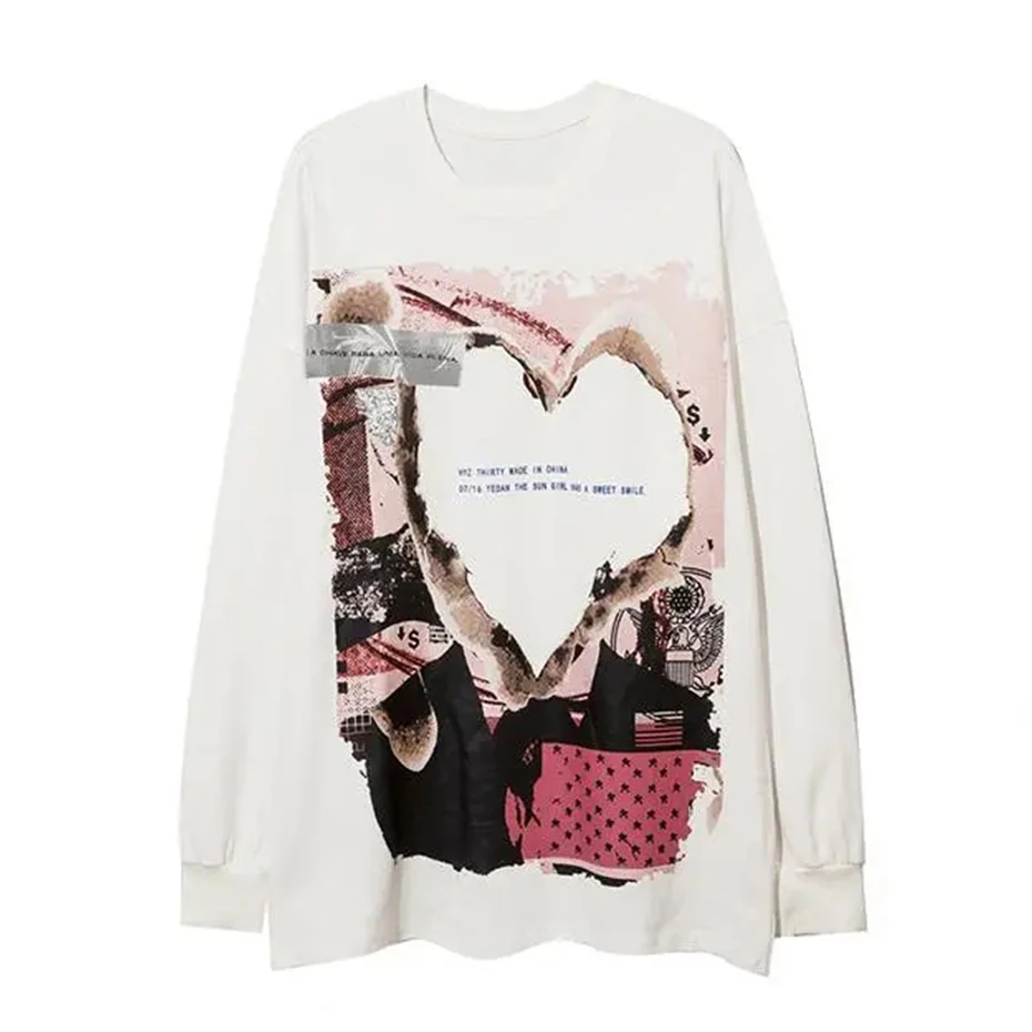 

Streetwear Harajuku Hoodies Men Printed Oversized Hip Hop Pullover Sweatshirts Couples Fashion Loose Hoodie