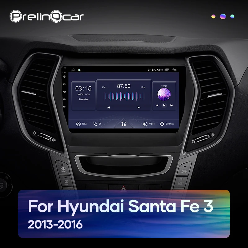 Prelingcar Android10.0 без DVD 2 Din Автомобильный Радио Мультимедийный видеоплеер навигации