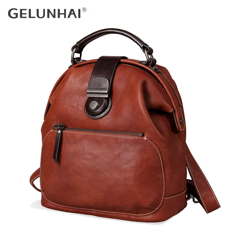 коровья кожа рюкзак сумка дорожныесумк леди мешок Большие рюкзаки в стиле ретро