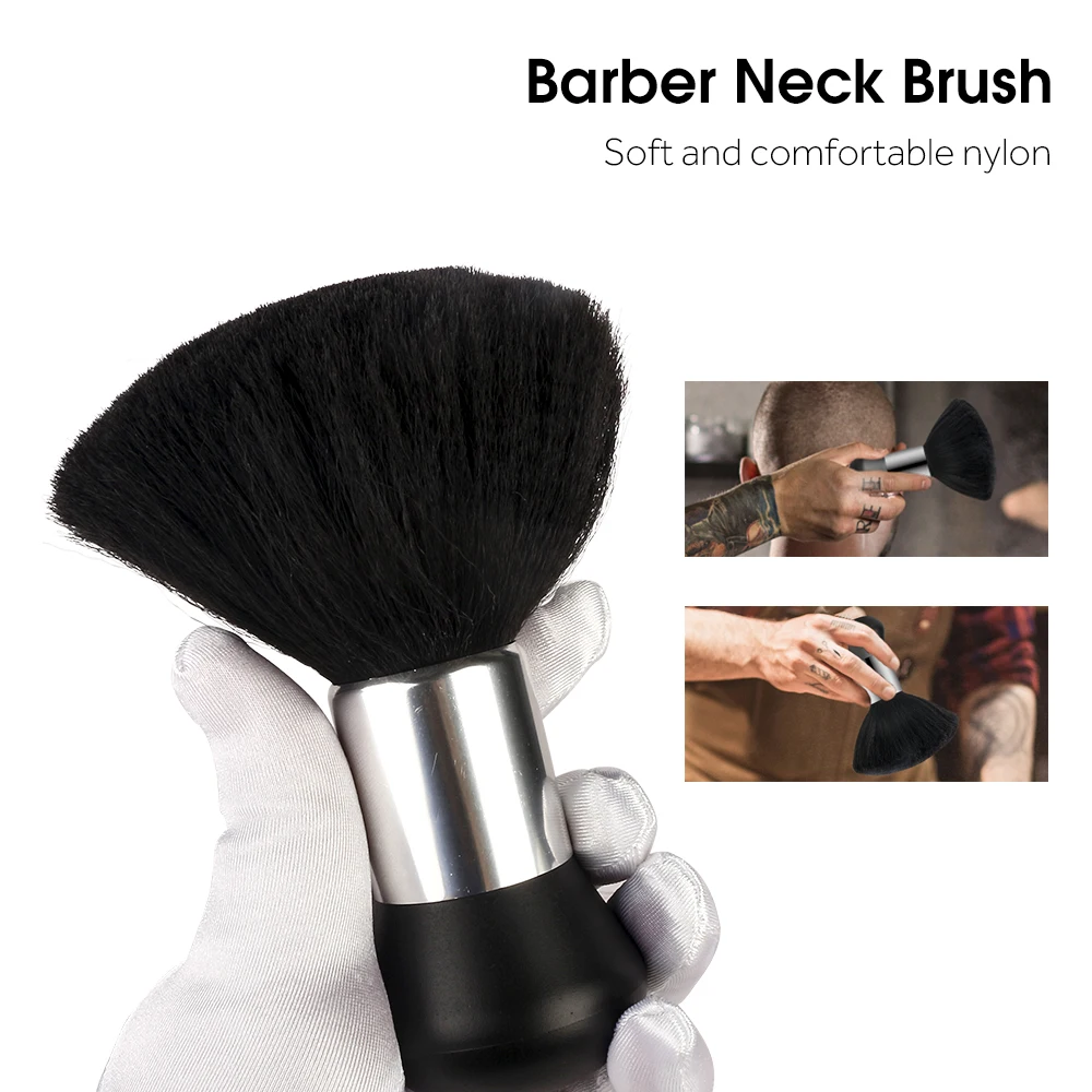 

1 Pcs Soft Black Neck Face Duster Beard Brushes Barber Hair Cleaning Hairbrush Salon Cutting Hairdressing Styling Haircut Tools