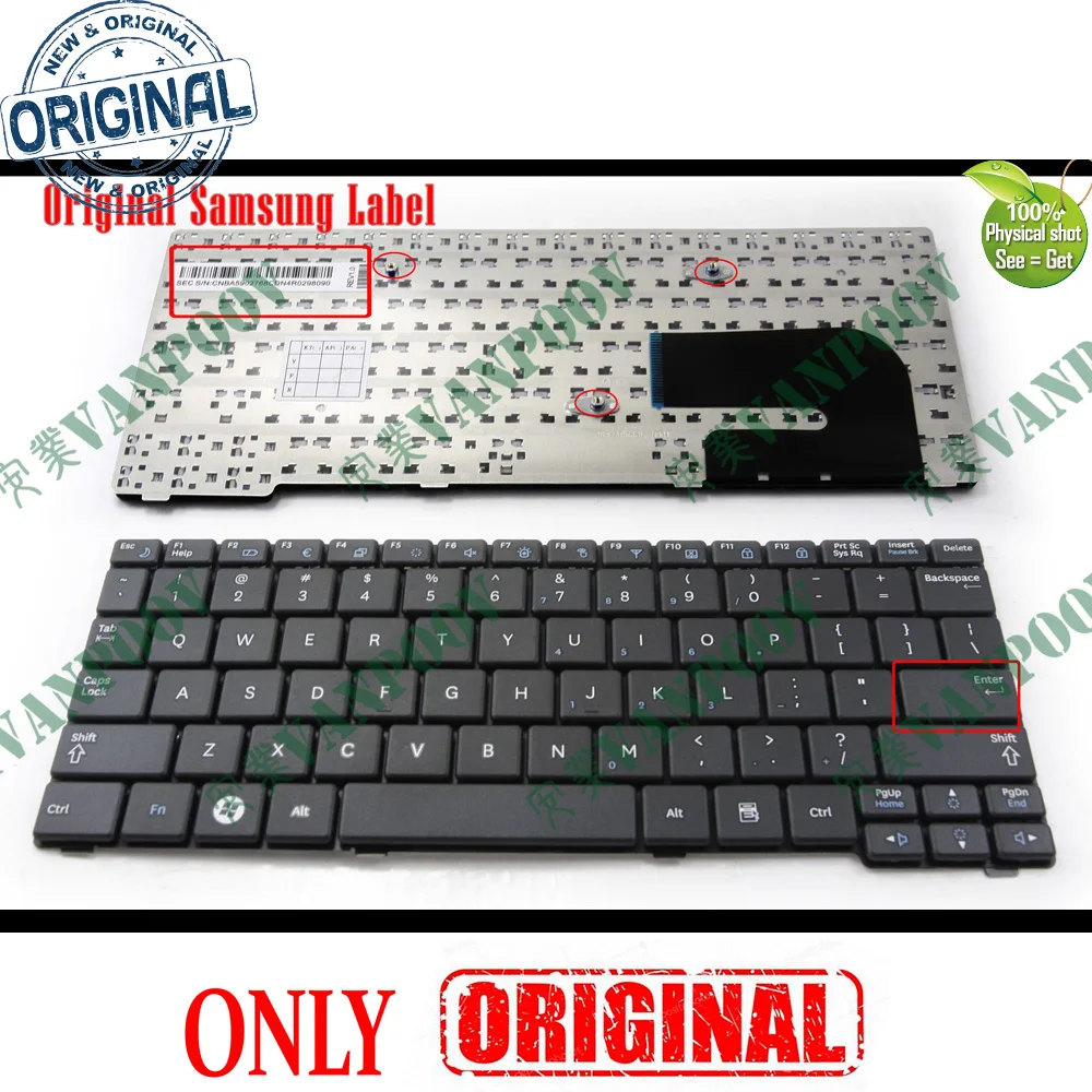 Новая клавиатура для ноутбука Samsung NP N128 N140 N148 N150 NB30 N102s черная версия США V113760AS1