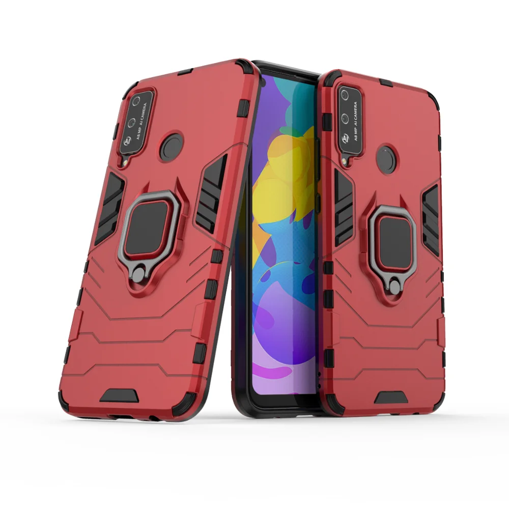 

OUDINI Back Cover Stand Armor Shockproof Case For Huawei Honor play 4t case For Huawei Honor play 4t case