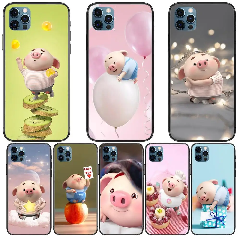 

Cute Couple Pig Phone Cases For iphone 12 Pro Max case 11Pro Max 8PLUS 7PLUS 6S iphone XR X XS mini mobile cell funda