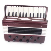 112 dollhouse wooden accordion miniature musical instruments model collection