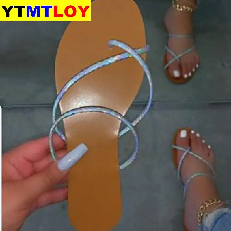 

Flip Flops Flat Slides Women Summer Shoes Colorful Narrow Band Slip On Non Slip Casual Fashion Ladies Slippers Female 2020 Hot