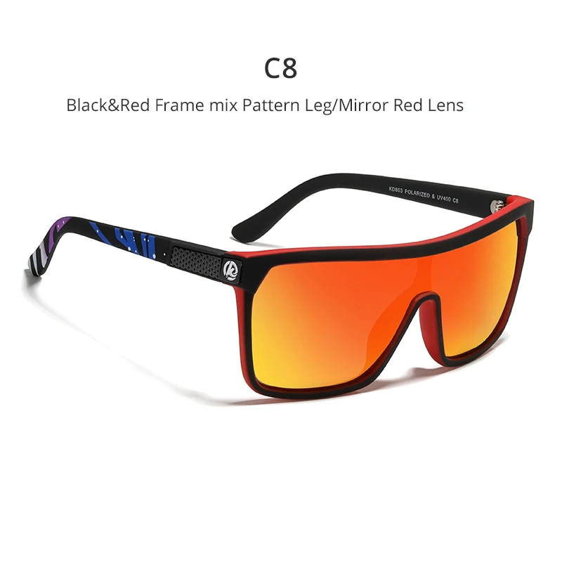 Мужские и женские солнцезащитные очки KDEAM поляризационные упругая краска