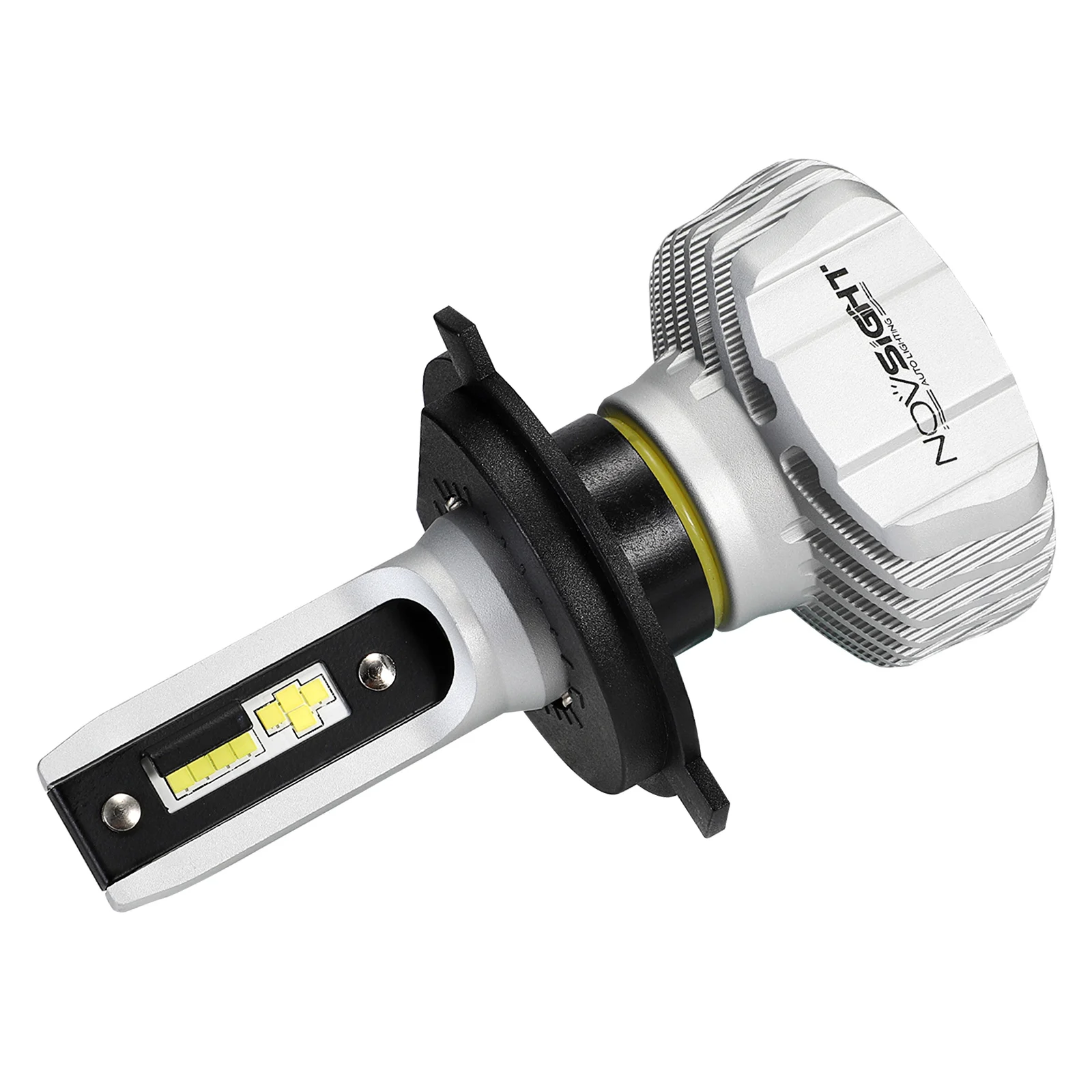 NOVSIGHT H4 9003 светодиодный головной светильник в комплекте для автомобилей H1/3/7 H11/13 9005 9006 двойной Hi/Lo Светильник лампы 10000лм 6500 К Белый супер яркий