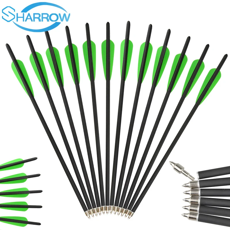 Стрелы для стрельбы из арбалета 6/12 шт. 16 дюймов болт вала наконечники охоты