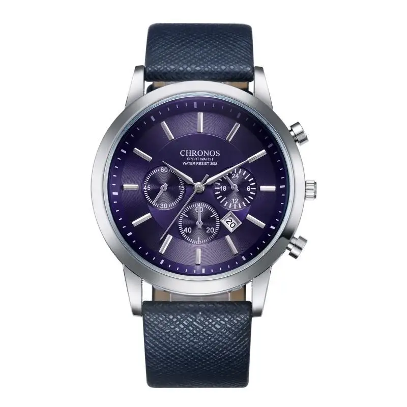 Мужские часы CHRONOS, мужские спортивные часы, мужские часы, Топ бренд, Роскошные мужские часы с календарем, кварцевые часы, reloj hombre